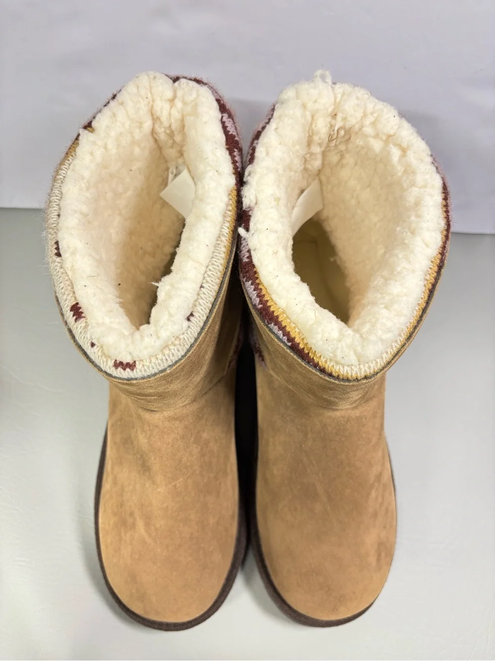 ✨ Muk Luks Women's Melly Knit Faux Fur Lined Bootie Size 9